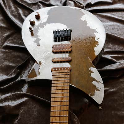 Build to order GB Liuteria Boutique Plié 6 string silver leaf relic edition image 25