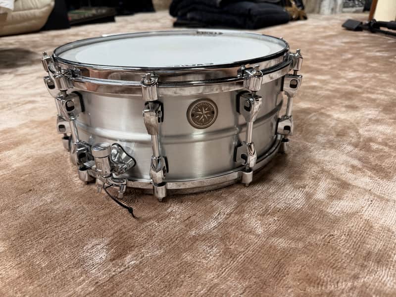 Tama PAL146 Starphonic Aluminum 6x14" Snare Drum 2010 - Present - Matte Aluminum image 1
