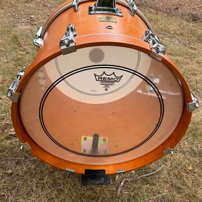 Yamaha Custom Absolute Bop Jazz Drum Set 10x7, 12x8 toms , 14x14 floor, 18x14 Vintage Natural Maple bass, Birch toms Gold badge MIJ image 25