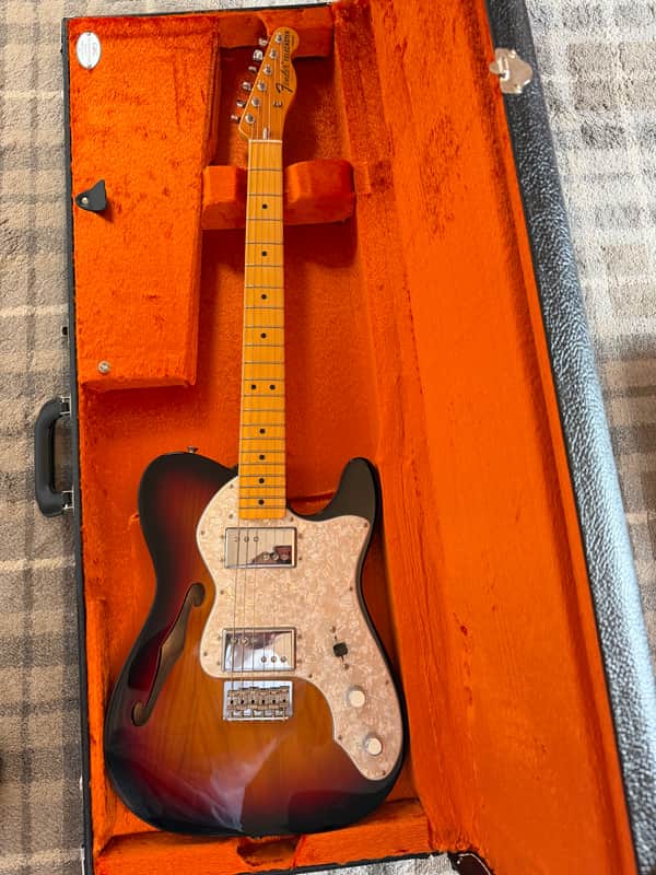 Fender American Vintage II '72 Telecaster Thinline 2022 - Present - 3-Color Sunburst image 1