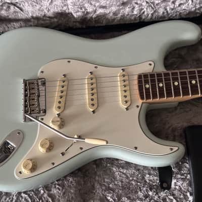 2014 Fender Limited Edition American Standard Stratocaster Channel Bound 2016 - Sonic Blue image 1