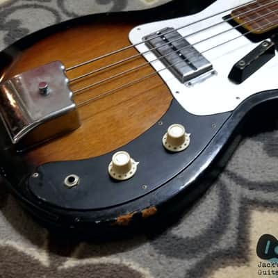 Kent 670 Electric Bass (1960s, Sunburst) image 4