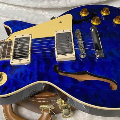 NEW ! Gibson Custom Shop 1959 Les Paul - Blue Gloss Finish - Hand Picked AAAA Quilt Maple Top - F-Holes - One Off! Super RARE! Authorized Dealer - Only 7.2lbs - G07178 image 10