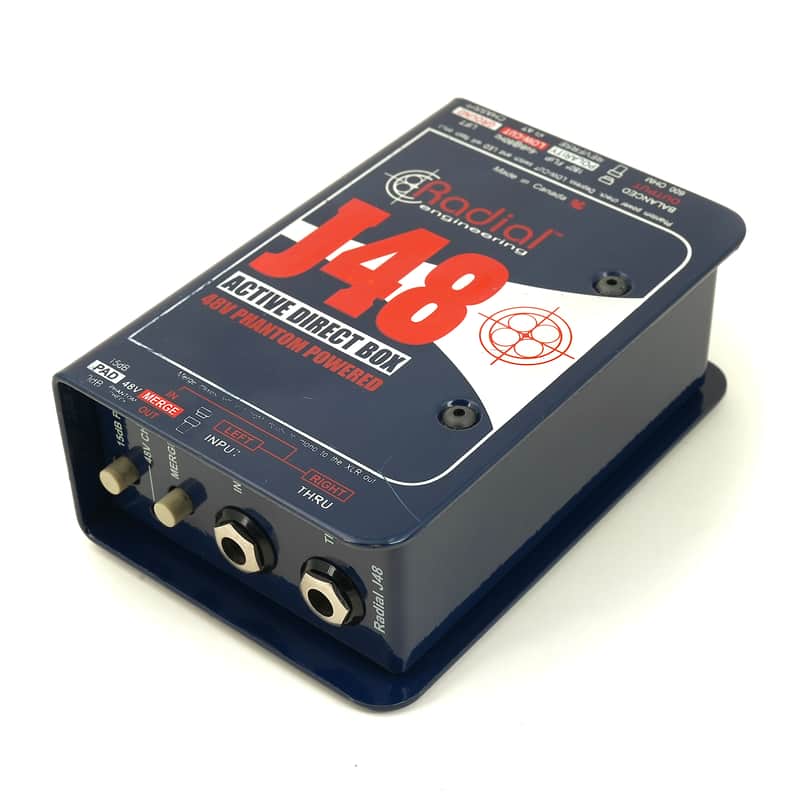 Radial J48 Active Direct Box 2010s - Blue image 1
