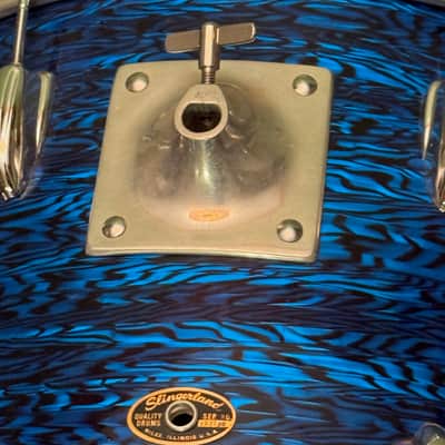 Slingerland 14 x 20" Bass Drum Blue Agate Vintage 60's 70's READ DETAILS image 6