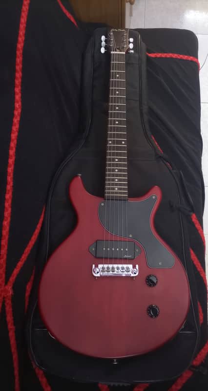 ELECTRIC GUITAR HARLEY BENTON DC JUNIOR OPEN PORE FADED CHERRY P90D DOG EAR image 1