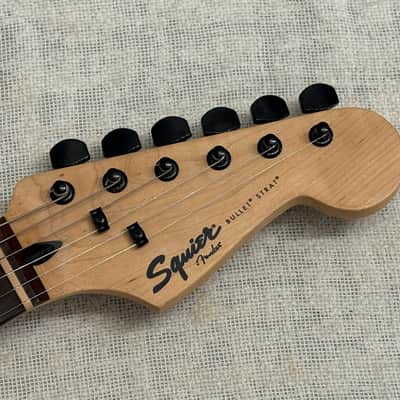 2014 Squier Bullet Stratocaster HH Tremolo Black Hardware Rosewood Fretboard image 3