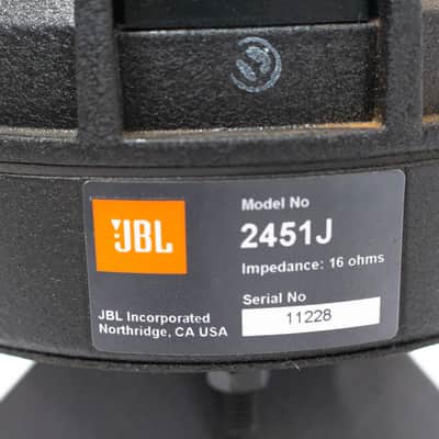 JBL 2451J 1.5"High-Frequency Compression Driver with Horn - 16 Ohm image 4