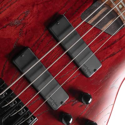 Cort B4ELEMENTOPBR Artisan Series B4 Element Bass Guitar. Open Pore  Burgandy Red image 15