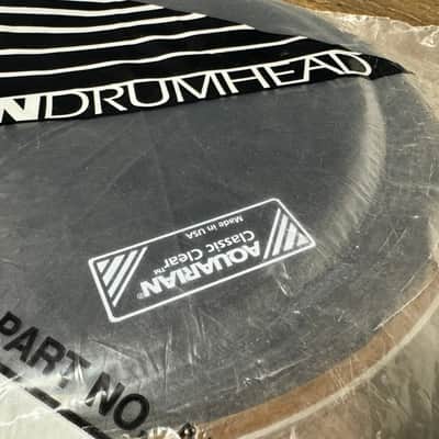 Aquarian Classic Clear 10" Tom Drum Head / Black #AA16 image 2