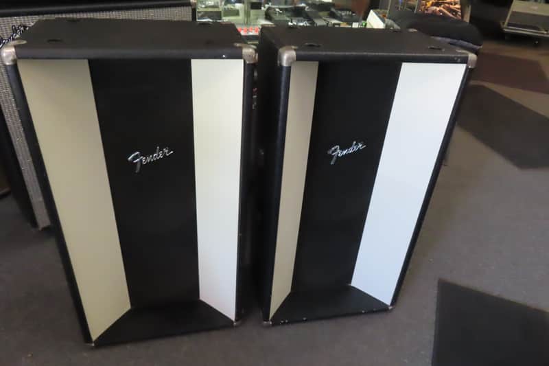 FENDER 1970's 3-10" PA PAIR SPEAKER CABINETS CLEAN ORIGINAL  PICKUP ONLY SE MICHIGAN image 1