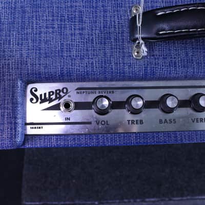 Supro 1685RT Neptune 25w 2x12" Guitar Combo 2017 - Present - Blue Rhino image 2