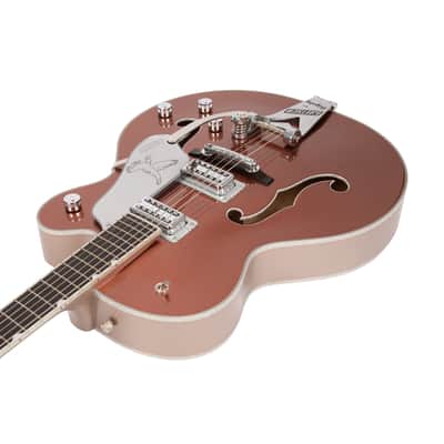 2021 Gretsch G6136TLTD Falcon Ele Guitar w/Bigsby, Ebony FB, 2-Tone Copper/Sahara Metallic, JT2103XXXX image 2