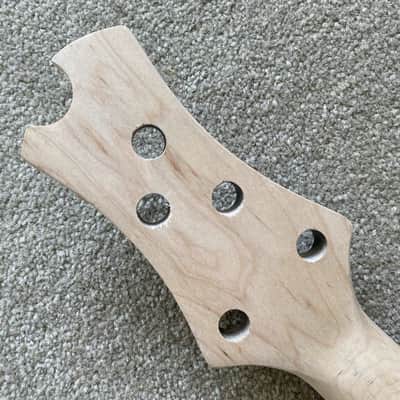 Sanchez Maple Wood 5 String Bass Neck, Rosewood 24 Frets Fingerboard image 2
