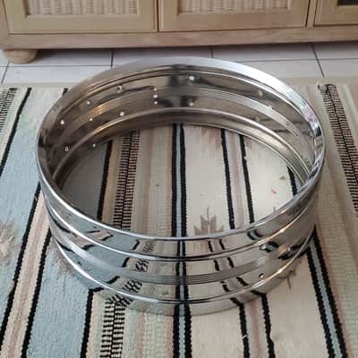 CLEAN! 1960s ROGERS DYNASONIC SNARE SHELL COB with Both BADGES!  CHROME over BRASS One Owner! *LOW SERIAL NUMBER *VINTAGE image 13