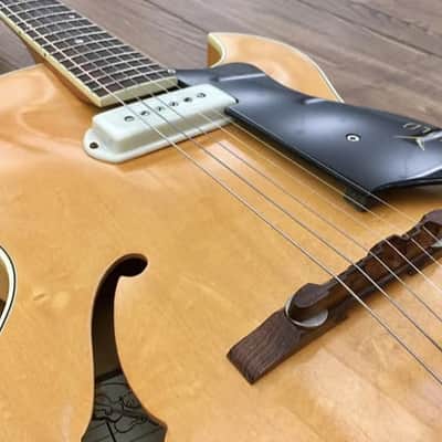 Guild T-100 Slim Jim with P90 Blonde 1960 (Serial 12433) image 8