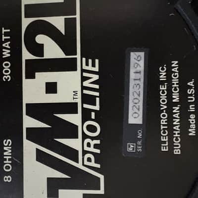 Electro-Voice Pro-Line EVM-12L 12" 8 Ohm 300w USA made guitar Speaker *DUMBLE MESA BOOGIE* image 4
