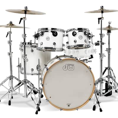 DW Design Series 8x10/9x12/14x16/18x22" 4pc Shell Pack , Gloss White image 2