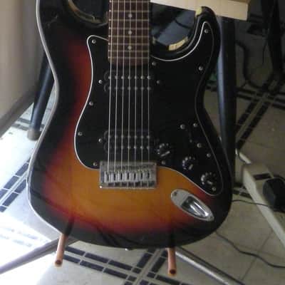 Fender Squier Standard VII (7-string) Strat Dark Sunburst image 7