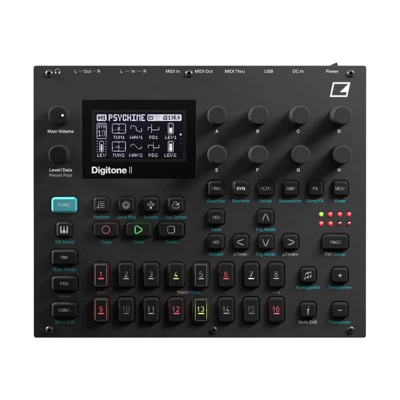 Elektron Digitone II FM Synthesizer Sequencer Groovebox