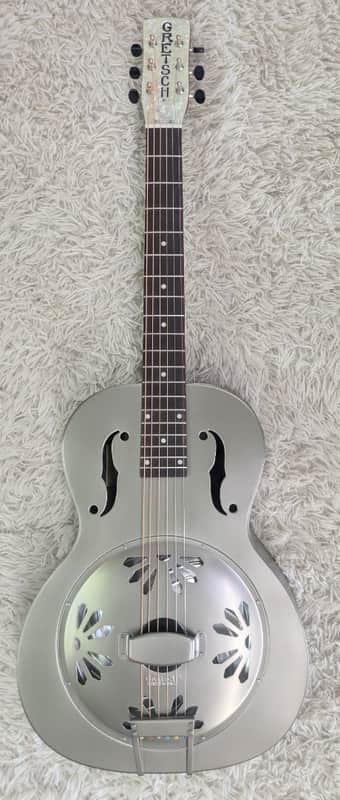 Gretsch G9201 Honey Dipper Round-Neck Brass Body Biscuit Cone Guitar image 1