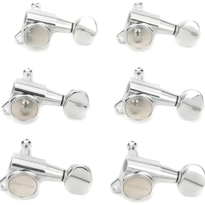 Gotoh SG381-05 Tuning Machine Set - 6 In-line Right-handed  Chrome image 1
