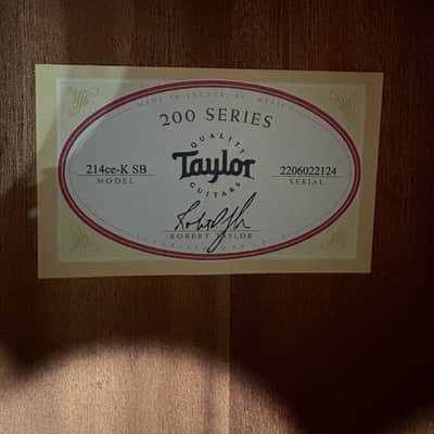 Taylor 214ce-K SB 2022 - Sunburst image 2