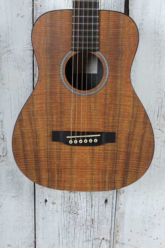 Martin LXK2 Koa Pattern Little Martin Acoustic Guitar Travel Guitar with Gig Bag image 1
