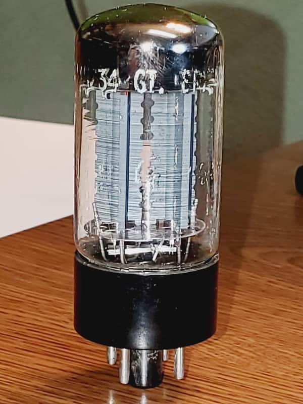 Mullard "GE" 5AR4/GZ34 f32 etched code TV-7 tested (1) tube lot image 1
