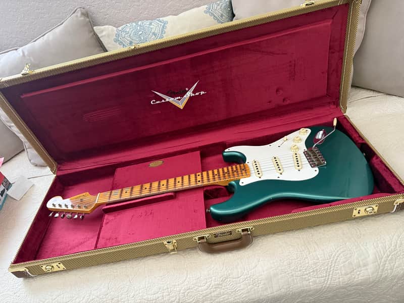 Fender Custom Shop '56 Stratocaster Journeyman 2024 - Relic Aged Sherwood Green Metallic image 1