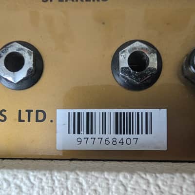 1997 Marshall 1987x Limited Edition 35th Anniversary Master volume added- White and Gold image 10