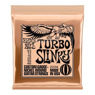 Ernie Ball Turbo Slinky 9.5-46 Electric Guitar Strings 2224 image 3