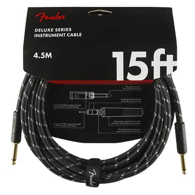 Fender Deluxe Series Straight / Straight TS Instrument Cable - 15'