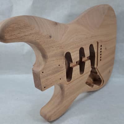 Unfinished Mahogany SSS Hardtail guitar body - fits Fender Strat Stratocaster necks J2053 image 8