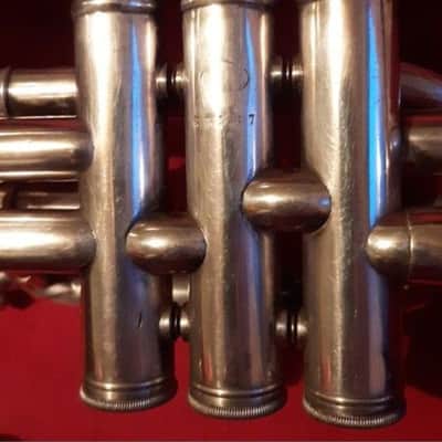 SML Strasser Marigaux Lemaire B Flat Silver Plated Cornet 1930s image 3