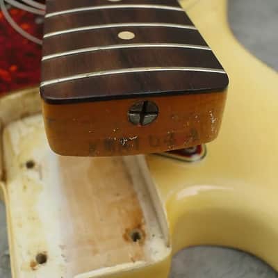 Fender Jazz Bass 1964 Olympic White w/ Original Case image 10