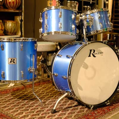 Rogers Big R 13,14,18,24 1970s - Blue Mist image 7