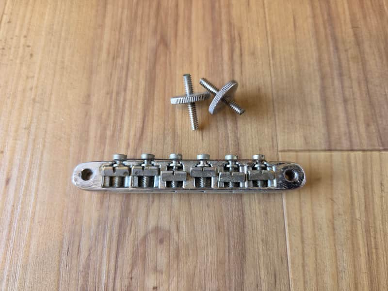 Vintage 1970's Gibson ABR-1 Electric Guitar Bridge w/ Thumbwheels and Studs!