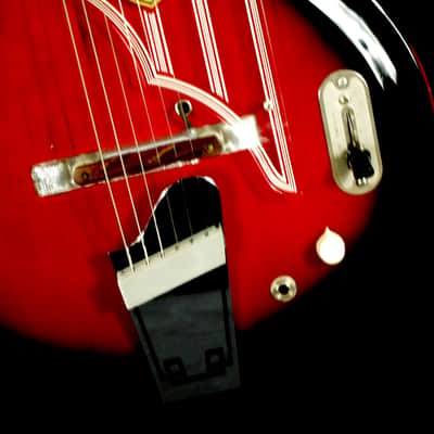 National Westwood 75 1964 Red Burst. "MAP GUITAR" by VALCO. Rare. Beautiful. image 18