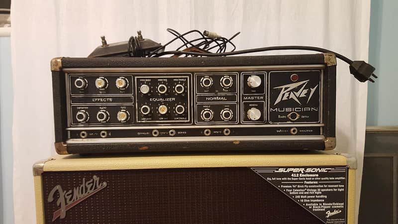 ★激レア★PEAVEY★オールドパワードアンプ★PA-400★ミキサー★通電確認 Peavey Musician 400 Series 210-Watt Guitar / Bass Head | Reverb