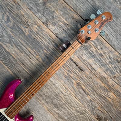 Ernie Ball Music Man StingRay Special 5 HH 5-String Bass - Soda Pink Sparkle image 3