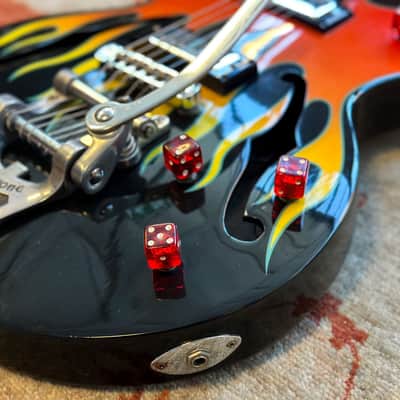 Limited Edition Epiphone FlameKat Semi Hollow Electric Guitar w/Hard Case image 4