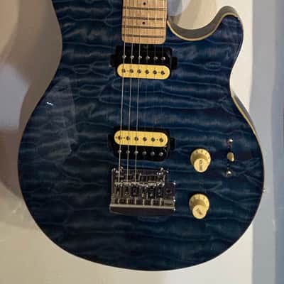 Sterling AX3 SUB Blue Quilted Maple--Axis 2010s - Trans Blue image 6