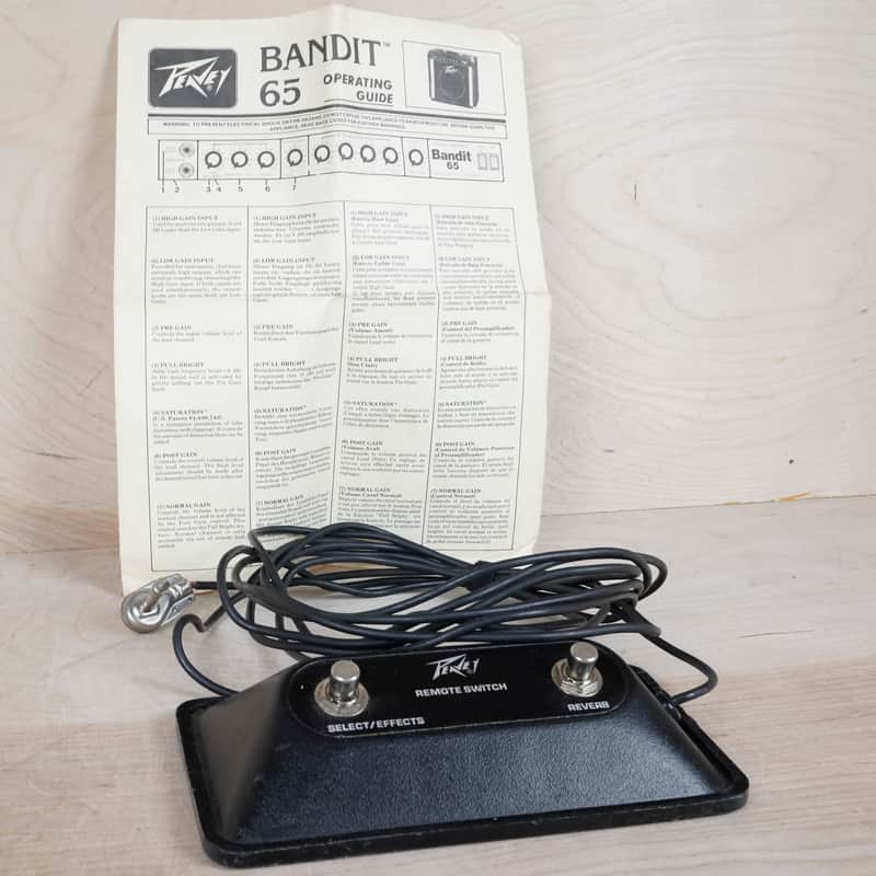 Peavey Bandit 65 Remote Switch and Manual Black image 1
