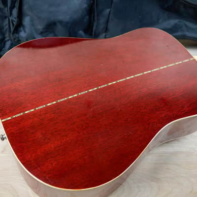 Morris WH-20 MIJ 1978 Red Sunburst Vintage Made in Japan MIJ w/ Bag image 14