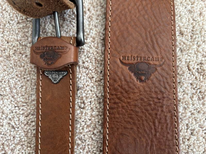 Heistercamp Bee Tor Leather Guitar Strap
