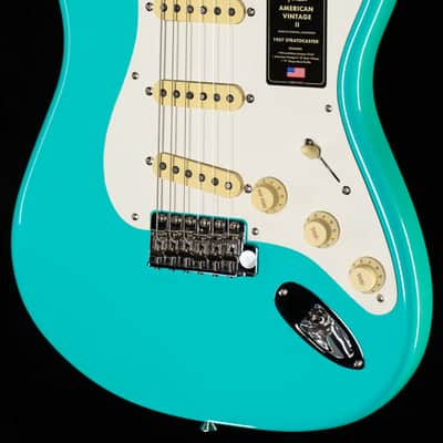 Fender American Vintage II 1957 Stratocaster Maple Fingerboard Sea Foam Green (844) image 1