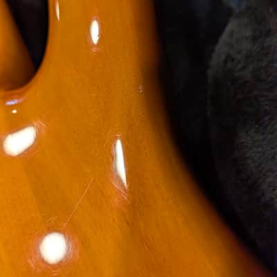 Spector NS2000/5 Neck-Through 5-String | Amber Quilt | EMG BQC Preamp | Spector Case image 8