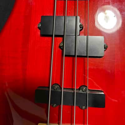Fernandes FRB-55 MIJ 32" Medium Scale - Red Revolver Bass image 6