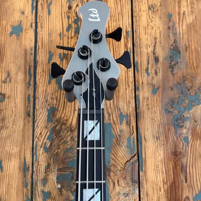 ESP LTD JC-4 John Campbell Streamer Bass – Dark Grey Metallic Satin image 3